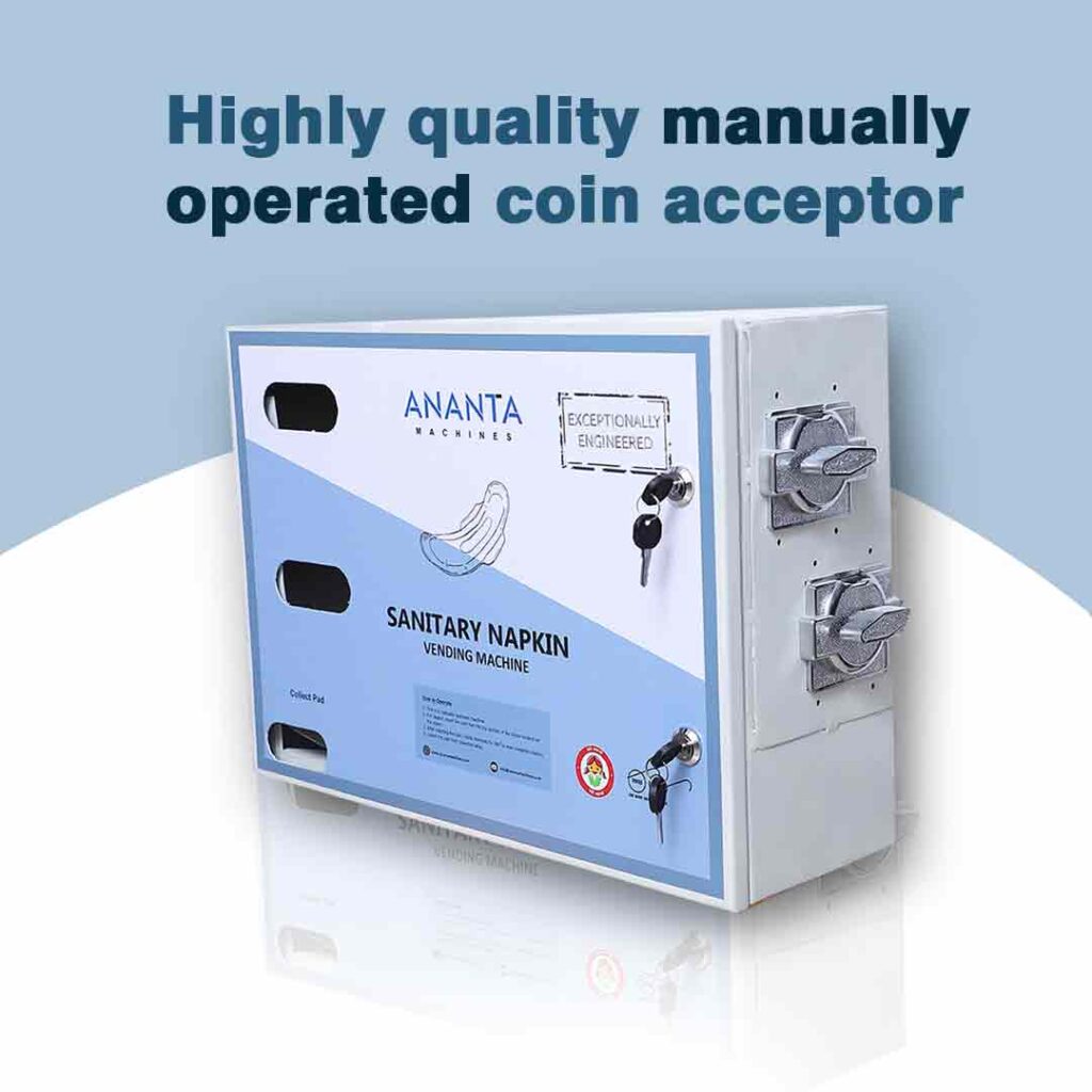 Ananta Manual Sanitary Napkin Vending Machine 50 pads capacity