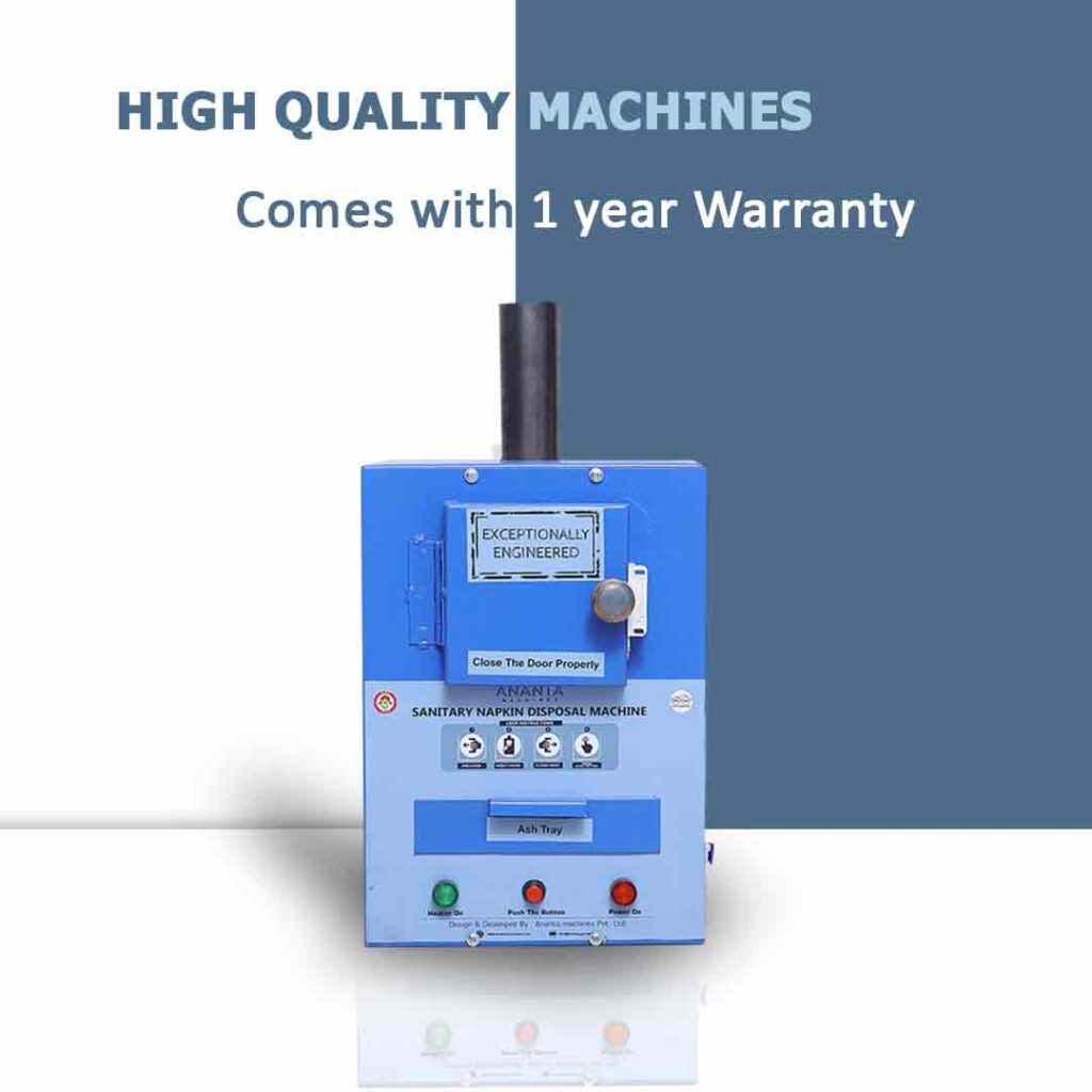 Ananta Automatic Sanitary Napkin Incinerator/Disposal Machine