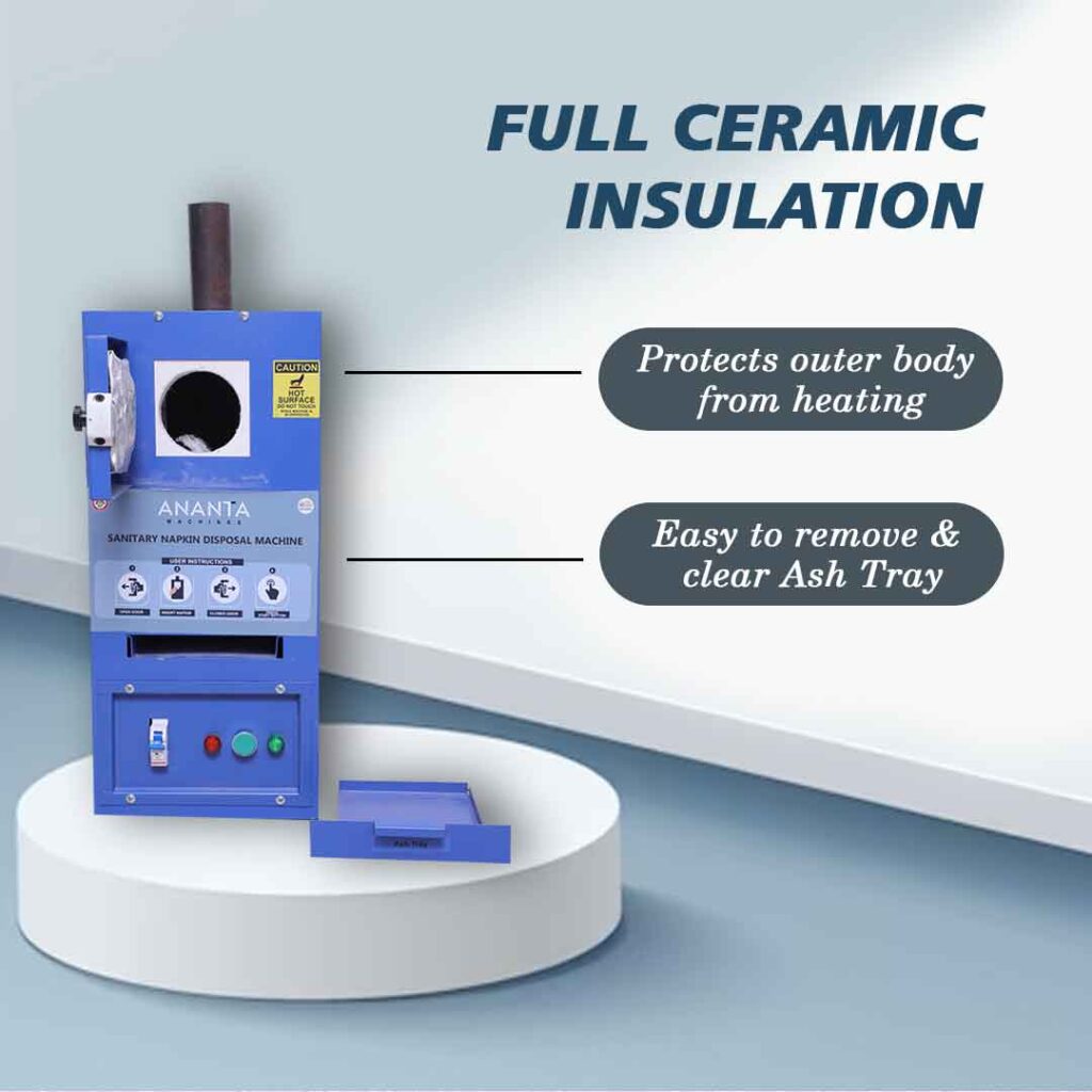 Ananta Automatic Sanitary Napkin Incinerator/Disposal Machine